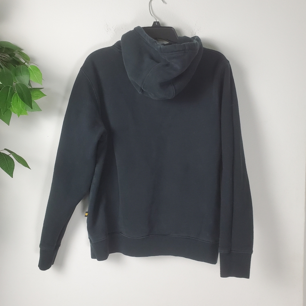 Caterpillar Hoodie Mens M Black Sweatshirt CAT Construction Worker Sweater Y2K - Picture 6 of 11